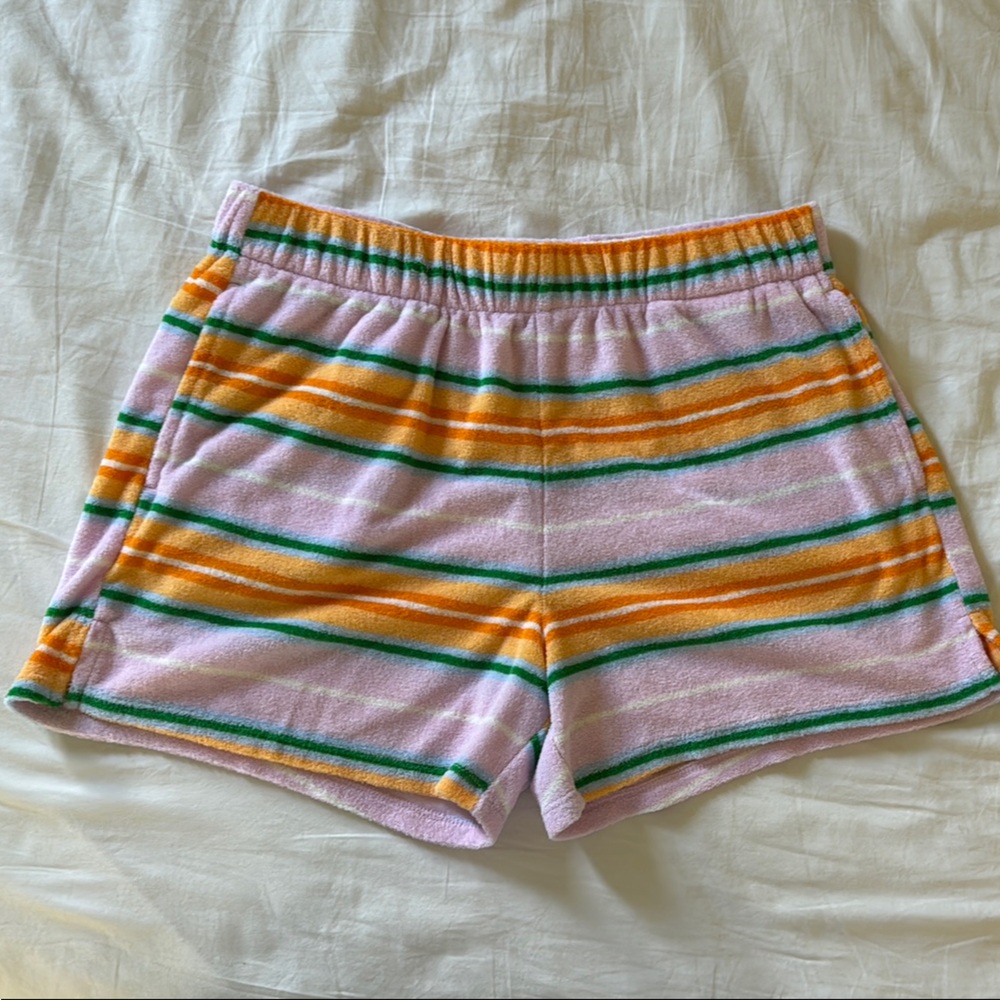 Old Navy Girl’s Striped Knit Set in Pink, Orange, and Green